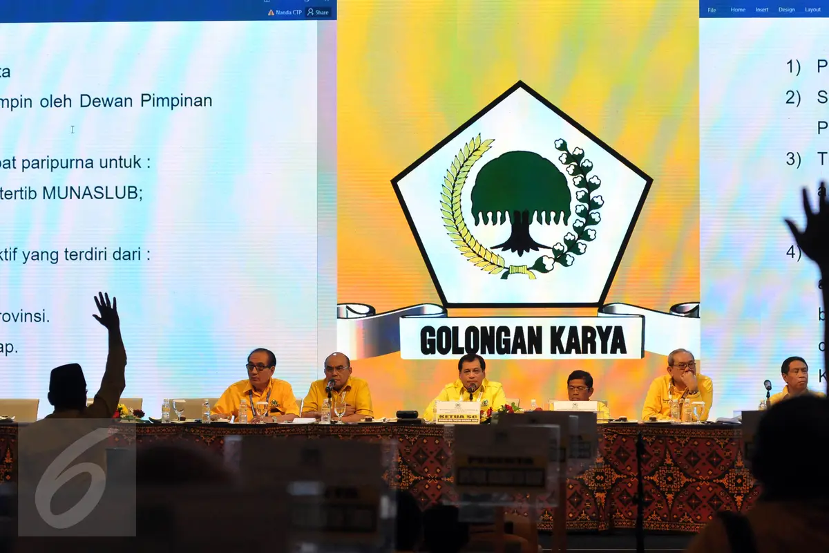 20160515-Rapat Paripurna Tata Tertib Pemilihan Ketum Golkar Berlangsung Panas-Bali