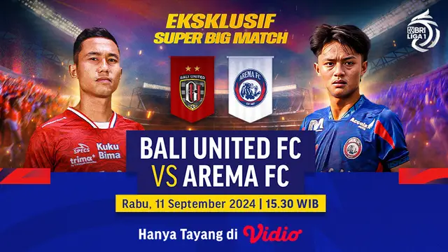 Bali United Vs Arema FC di Vidio