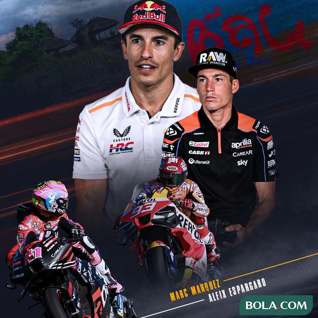 MotoGP - Marc Marquez dan Aleix Espargaro nuansa liburan di Bali