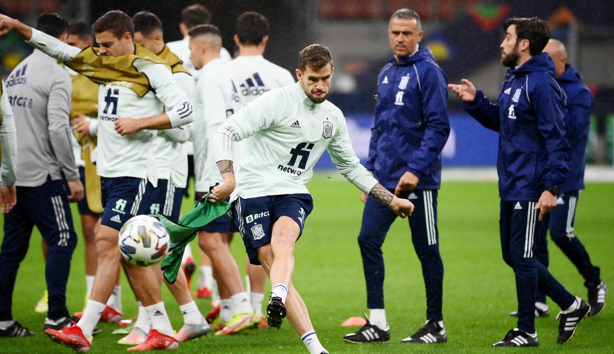 Di laga nanti La Furia Roja menegaskan sedang dalam performa prima dan kondisi berbeda dari pertemuan di semifinal Piala Eropa 2020 silam. (AFP/Franck Fife)