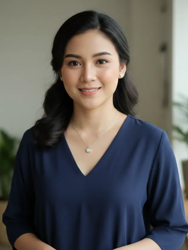 Model Atasan Wanita yang Cocok untuk Bahu Lebar (Foto: Gemini AI)