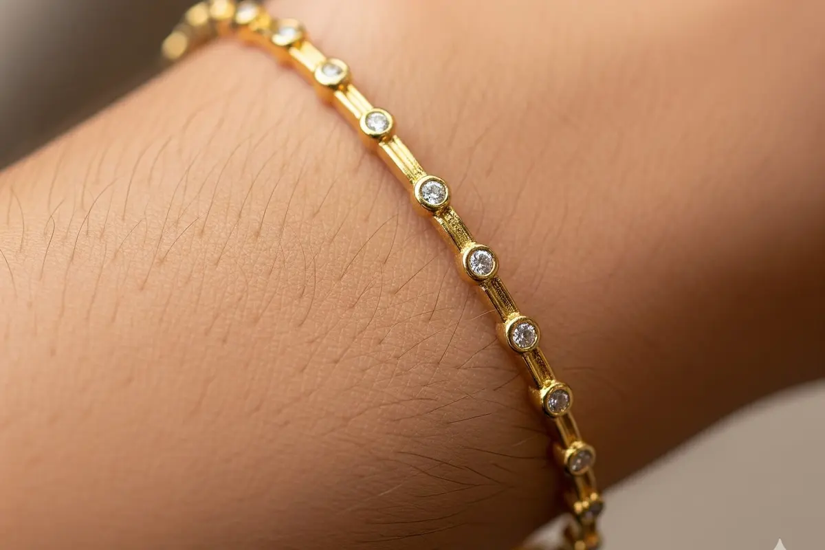Bangle Tabur Zircon/Berlian Imitasi