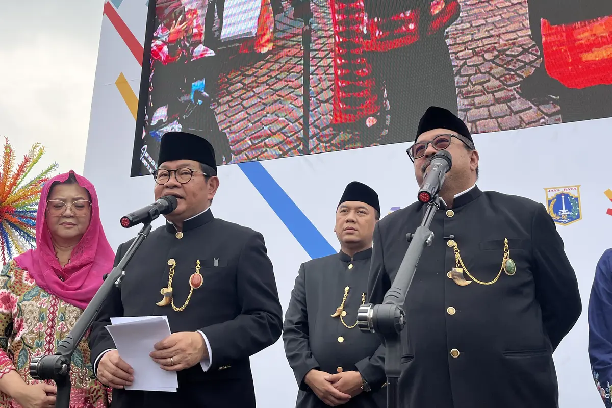 Gubernur DKI Jakarta Pramono Anung di Monumen Nasional (Monas), Jakarta Pusat, Senin (22/6/2026) (Liputan6.com/Winda Nelfira)