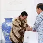 Presiden Jokowi dan 3 Bacapres Anies Baswedan, Ganjar Pranowo, dan Prabowo Subianto kenakan batik dengan makna berbeda (Biro Sekretariat Presiden RI)