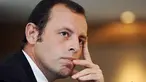 Mantan Wakil Presiden Barcelona, Sandro Rosell di sesi konferensi pers terkait keikutsertaaannya dalam pemilihan Presiden Klub, 27 Juni 2008. AFP PHOTO / LLUIS GENE 