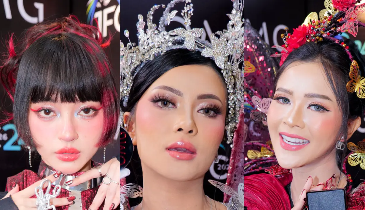Bella Bonita, Indah Kus, dan Hanum Mega curi perhatian saat di panggung Jember Fashion Carnaval 2026. Ketiganya hadir dengan riasan yang menonjolkan karakter masing-masing, berpadu dengan kostum karnaval yang spektakuler. [OMG]