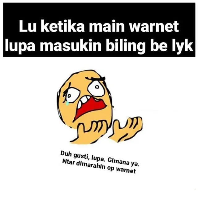 7 Meme Momen Bocah Main di Warnet Ini Bikin Tepuk Jidat