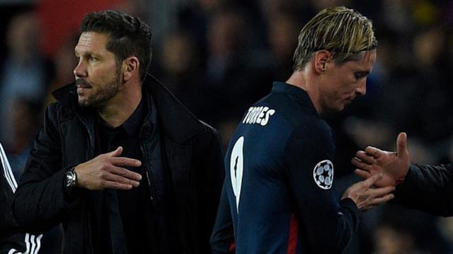 Diego Simeone dan Fernando Torres