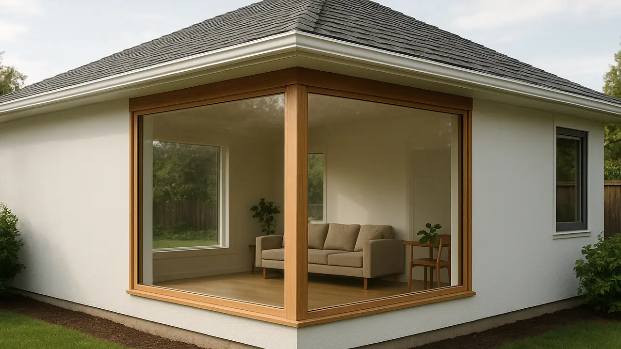 Desain Rumah Kecil dengan Jendela Besar (Foto: ChatGPT)
