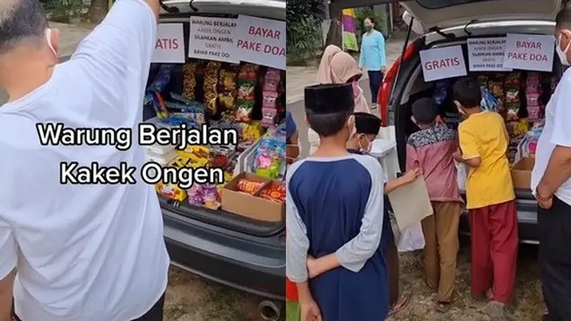 Viral Kakek Ini Buka Warung Jajan dan Hanya Dibayar Pakai Doa, Banjir Pujian