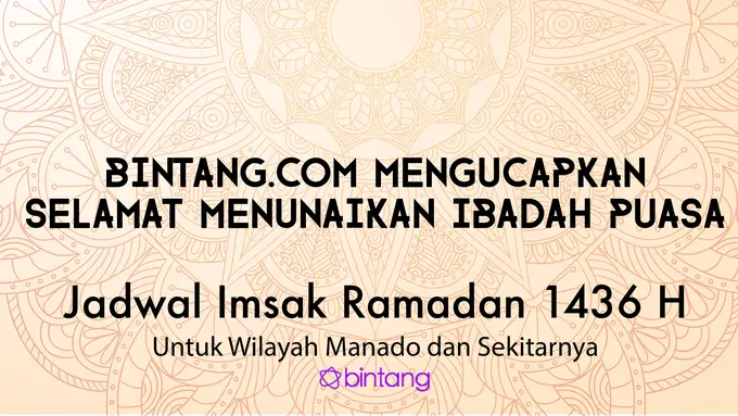 Jadwal Puasa Wilayah Manado dan Sekitarnya