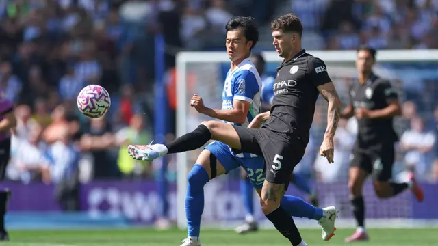 Foto: Momen Brighton Permalukan Manchester City Bikin Pep Guardiola Pusing