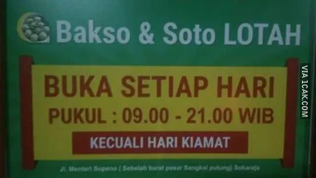 6 Spanduk Jualan 'Hari Kiamat Tutup' Ini Bikin Pembeli Elus Dada, Kocak
