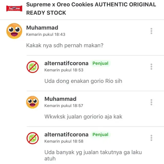 Jualan Oreo x Supreme
