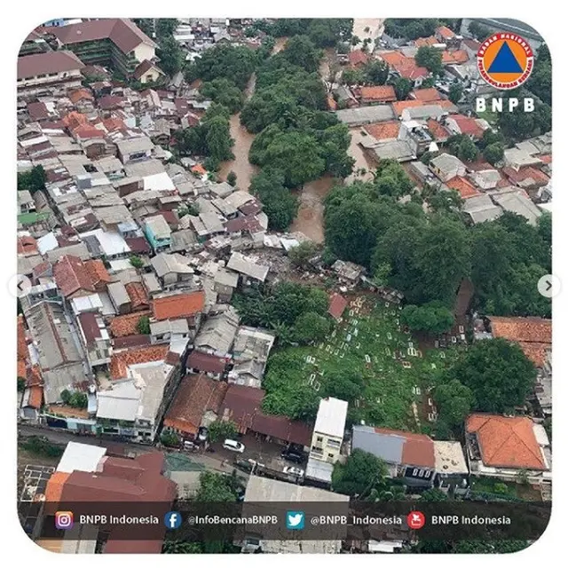 foto pantauan udara banjir Jakarta