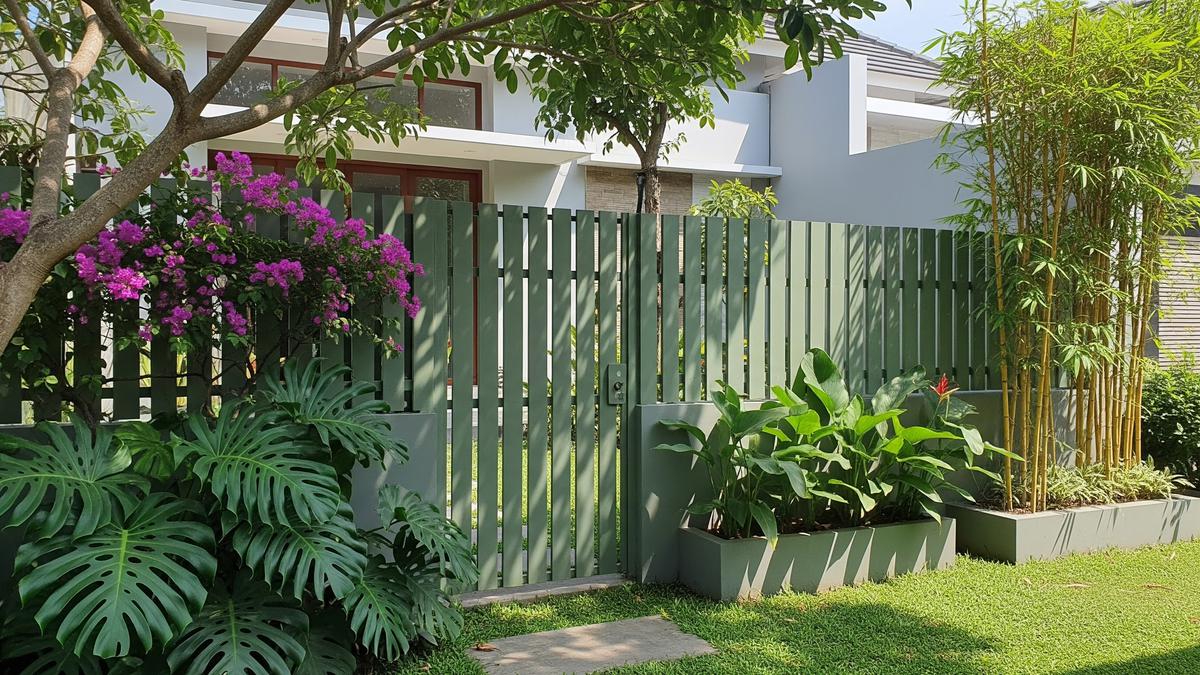 Inspirasi Pagar Rumah Kampung Hijau yang Murah dan Sejuk untuk Hunian Nyaman