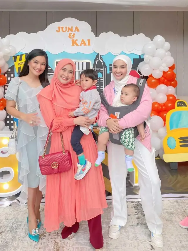 Pesta ultah Kai - Juna putra Titi Kamal - Christian Sugiono (Foto: Instagram/@zaskiasungkar15)
