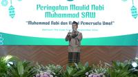 PT Pegadaian melalui Unit Usaha Syariah bersama Rohani Islam (ROHIS) Kantor Pusat menggelar peringatan Maulid Nabi Muhammad SAW 1446 H bertajuk Muhammad Nabi dan Rasul Pemersatu Umat, di Ballroom The Gade Tower, Jakarta Pusat (23/9)/Istimewa.