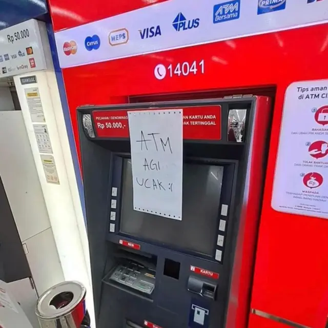 6 Tulisan 'ATM Rusak' Sok Imut Ini Kocak Banget, Bikin Geli Sekaligus Ngakak
