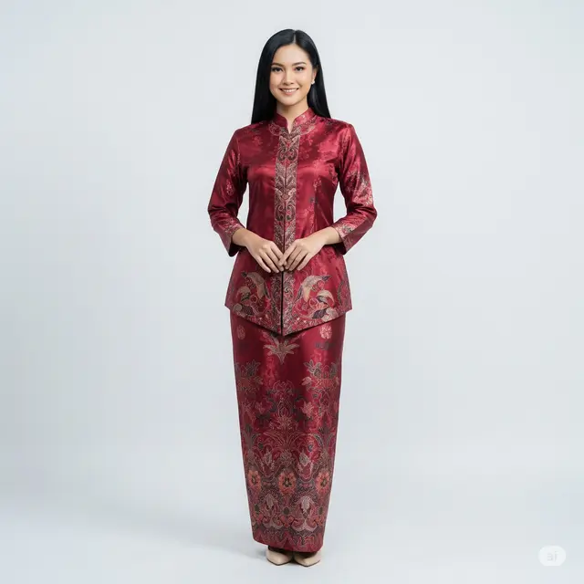 14 Model Gamis Batik Untuk Pesta Pernikahan Terbaru 2025, Elegan dan Menawan!