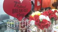 Masuki tahun ke tujuh restoran cepat saji in secara konsisten kampanyekan National Breakfast Day 2019 (dok.Liputan6.com/Adinda Kurnia)
