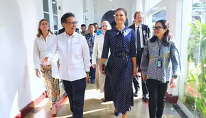 Putri Mahkota Victoria Terpukau Melihat Pengembangan Genomika Indonesia