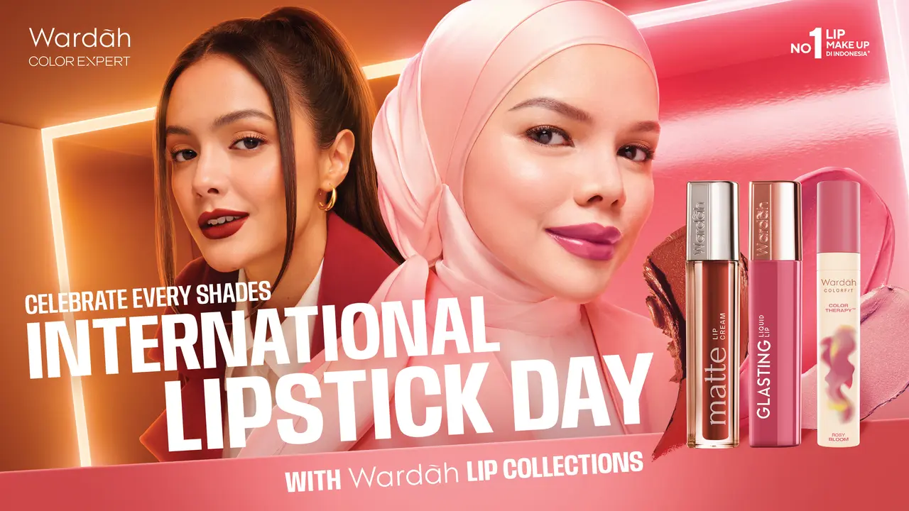 Sambut International Lipstick Day, Wardah Ajak Perempuan Masuk dalam Dunia Lipstik Penuh Warna yang Hadir di 4 Kota!