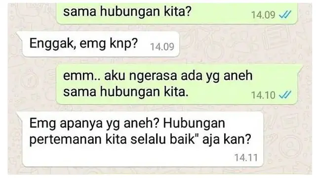 8 Chat Netizen Tanya Status Hubungan Ini Bikin Senyum Sendiri
