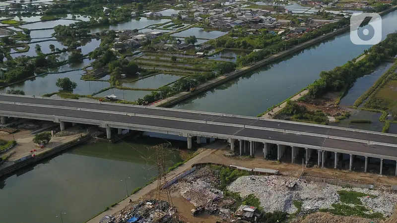 Progres pembangunan Tol Cibitung - CIlincing seksi 4