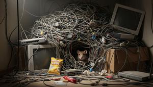 Ilustrasi sarang tikus. [Foto: Gemini]