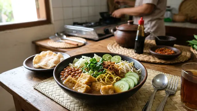 Resep kuah Tahu Acar Khas Solo (AI Generated)