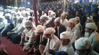 Puncak ritual Seba Baduy di Pendopo Banten, Sabtu (29/4/2017 (Liputan6.com / Yandhi Deslatama)