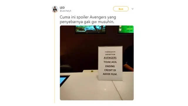 Spoiler Endgame (Sumber: Twitter/@LeovhatyA)