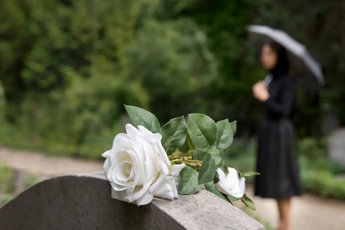 Ilustrasi meninggal dunia, makam, kuburan, berziarah