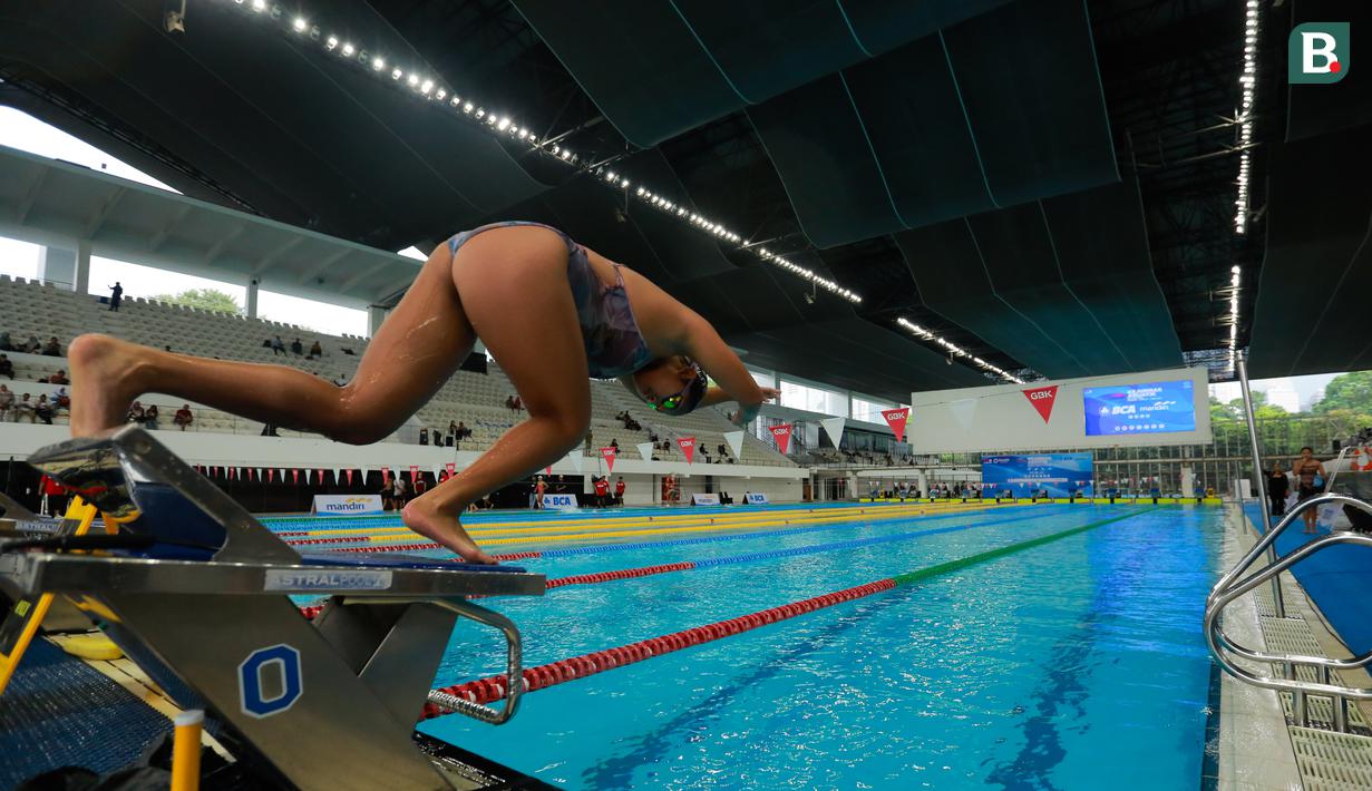 Kejuaraan Nasional (Kejurnas) Akuatik 2026 resmi dimulai pada Selasa (28/04/2026) di Stadion Akuatik Gelora Bung Karno, Senayan, Jakarta. (Bola.com/Bagaskara Lazuardi)