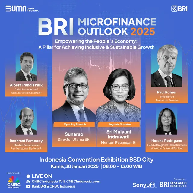 BRI Microfinance Outlook 2025 Hadirkan Para Pembicara Terkemuka di Dunia