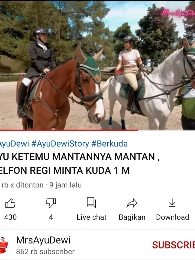 Unggahan Ayu Dewi. (Foto: YouTube Mrs Ayu Dewi)
