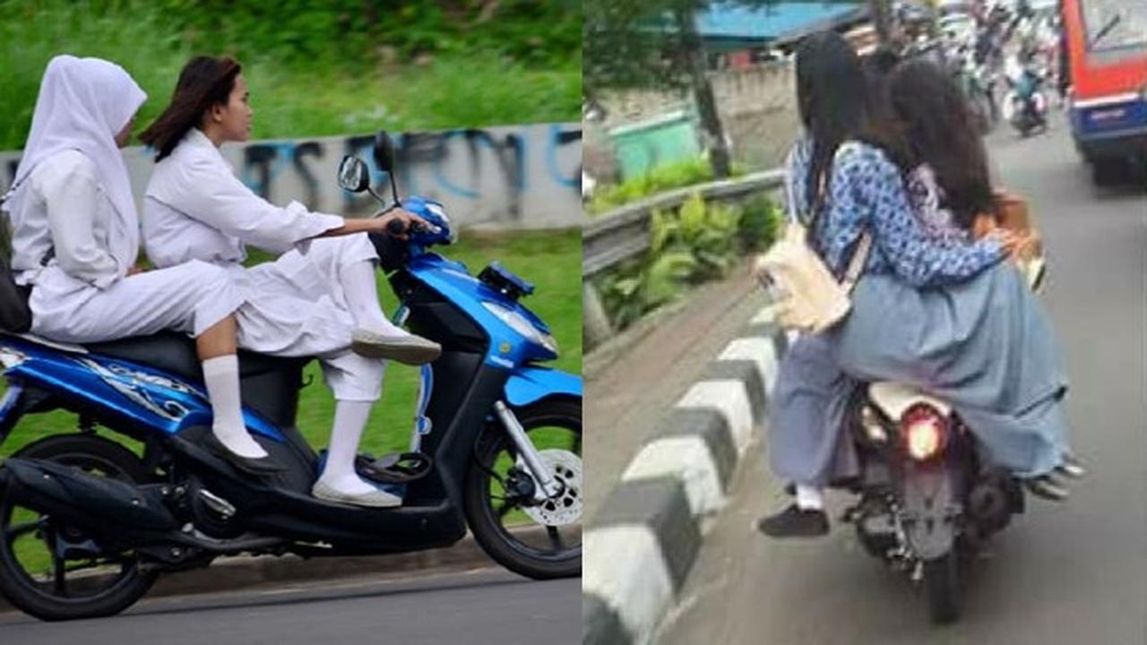 6 Drama Cewek Saat Naik Motor Ini Banyak Tingkah, Ada-Ada Saja