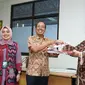 Direktur Pelayanan BPJS Ketenagakerjaan Roswita Nilakurnia bersilaturahmi dengan Wali Kota Batam Muhammad Rudi.