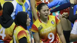 Nurlaili Kusumah merupakan salah satu pemain muda yang tampil di Proliga 2022. Usianya yang baru 19 tahun, Nurlaili merupakan bagian dari tim Jawa Barat yang menjuarai Pekan Olahraga Nasional (PON) XX Papua, tahun lalu. (Bola.com/M Iqbal Ichsan)