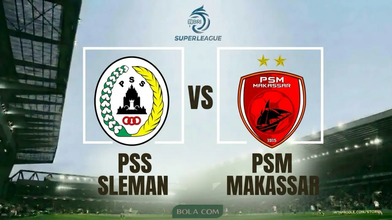 Ilustrasi PSS Sleman Vs PSM Makassar