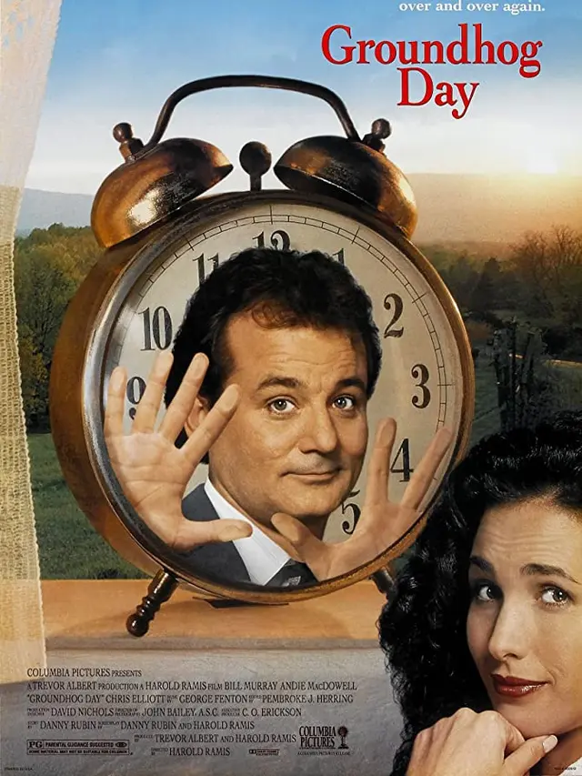 Poster film Groundhog Day. (Foto: Dok. IMDb/ Columbia Pictures)