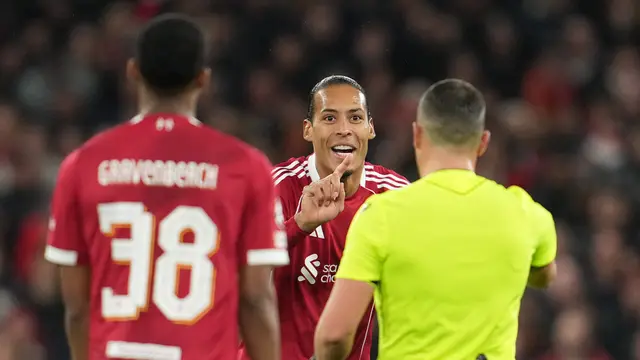 virgil van dijk di laga liverpool vs real madrid