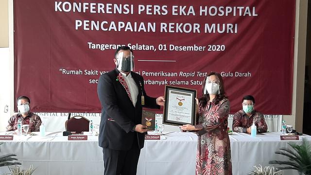 Eka Hospital Group Cetak Rekor MURI