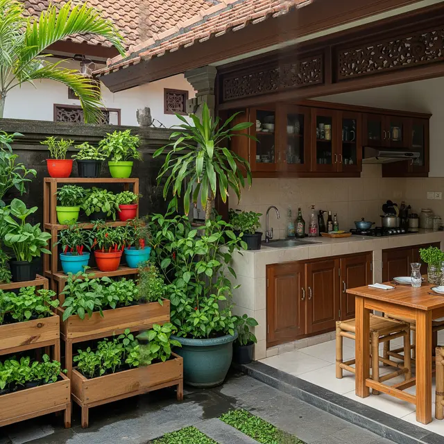 Kebun Sayur Dekat Dapur (Image by Gemini AI)