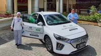 Lawan Corona Covid-19, Hyundai dan Grab Sediakan Mobil Listrik Ioniq untuk Tenaga Kesehatan