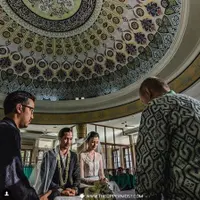 Edward Akbar dan Kimberly Ryder saat akad nikah (Instagram/@edward_akbar)