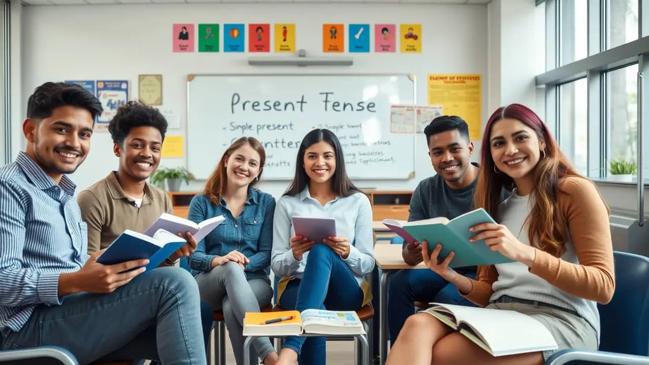 tujuan simple present tense
