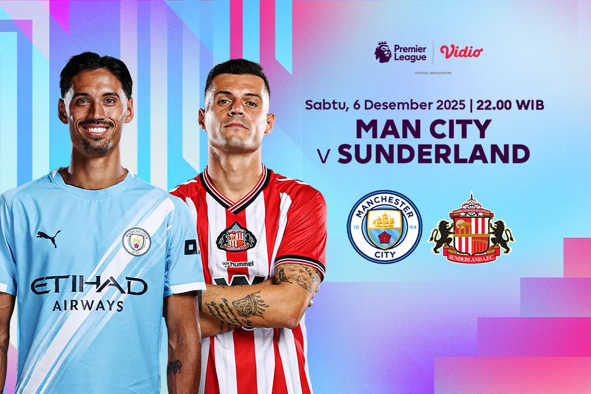 Saksikan Man City vs Sunderland di Vidio. (dok. vidio.com)