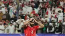 Dengan hasil ini Palestina berada di posisi ketiga, sementara Uni Emirat Arab menduduki puncak klasemen. (Giuseppe CACACE/AFP)